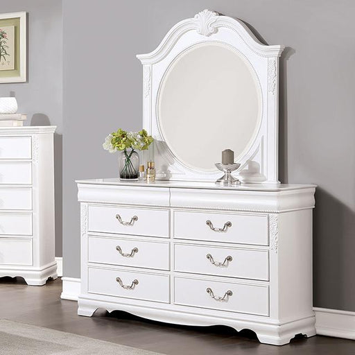 ALECIA Dresser, White - Marjories Furniture (Las Vegas, NV)