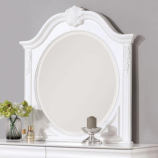 ALECIA Mirror, White - Marjories Furniture (Las Vegas, NV)