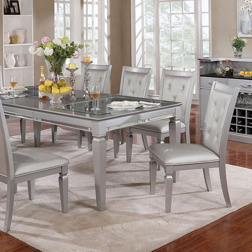 Alena Silver Dining Table - Marjories Furniture (Las Vegas, NV)