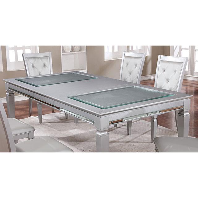 Alena Silver Dining Table - Marjories Furniture (Las Vegas, NV)