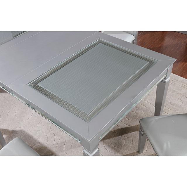 Alena Silver Dining Table - Marjories Furniture (Las Vegas, NV)