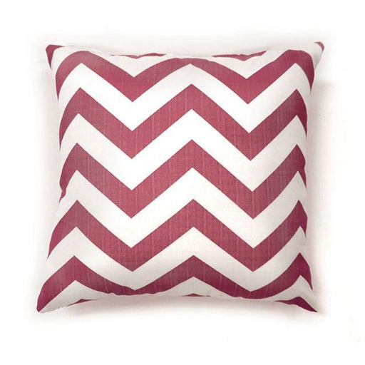 Zoe Red Chevron 18" X 18" Pillow, Red Chevron (2/CTN) - Marjories Furniture (Las Vegas, NV)
