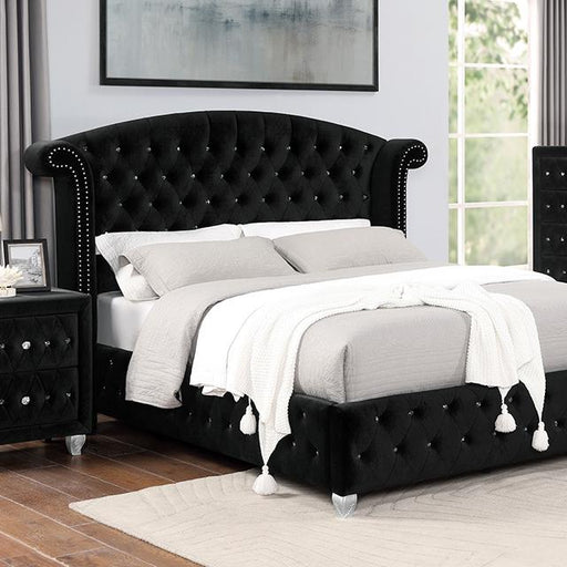 Zohar Queen & Twin Bed Black, Grey, & Pink - Marjories Furniture (Las Vegas, NV)