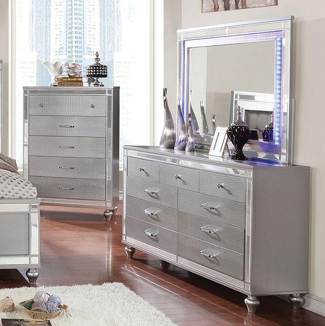 Brachium Silver Dresser - Marjories Furniture (Las Vegas, NV)