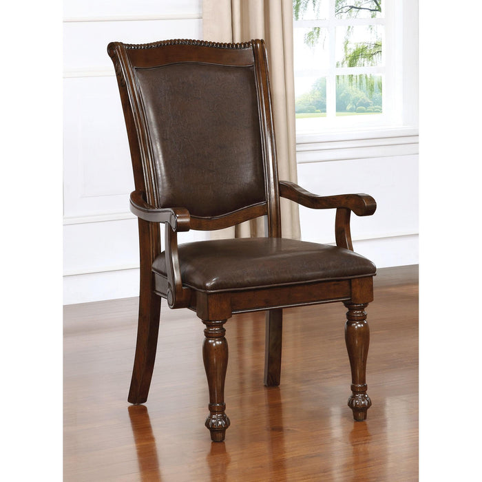 Alpena Brown Cherry/Espresso Arm Chair & Side Chair (2/CTN) - Marjories Furniture (Las Vegas, NV)