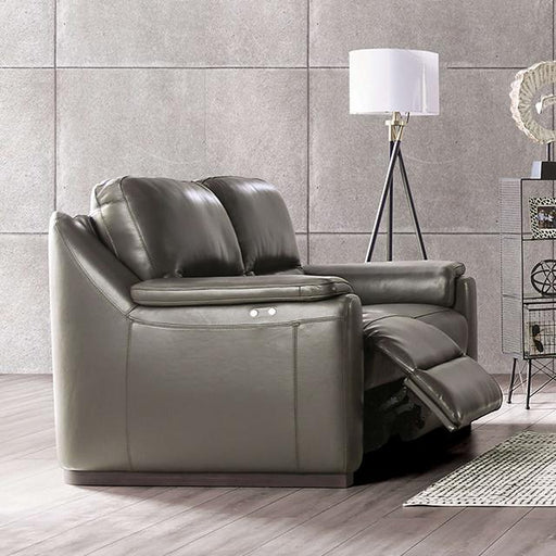 ALTAMURA Power Loveseat, Gray & Beige - Marjories Furniture (Las Vegas, NV)