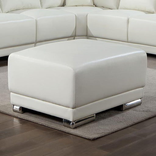 ALTHEA Ottoman, White - Marjories Furniture (Las Vegas, NV)