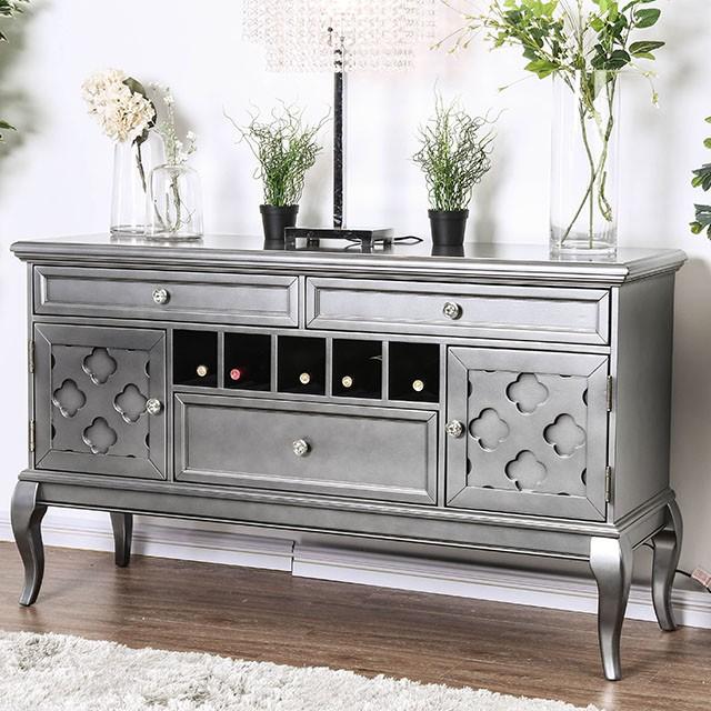Amina Gray Server - Marjories Furniture (Las Vegas, NV)