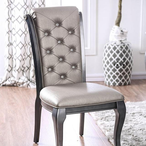 Amina Gray Side Chair (2/CTN) - Marjories Furniture (Las Vegas, NV)