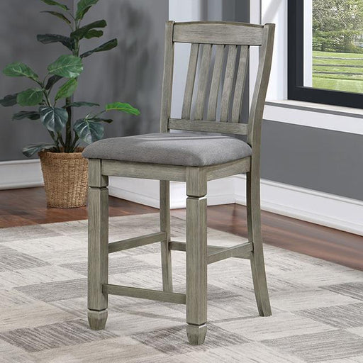 ANAYA Counter Ht. Chair (2/CTN), Gray/Lt. Gray - Marjories Furniture (Las Vegas, NV)