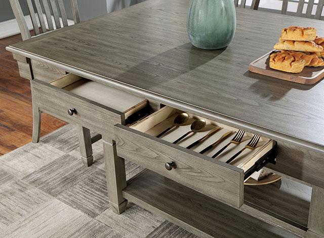 ANAYA Counter Ht. Table, Gray - Marjories Furniture (Las Vegas, NV)