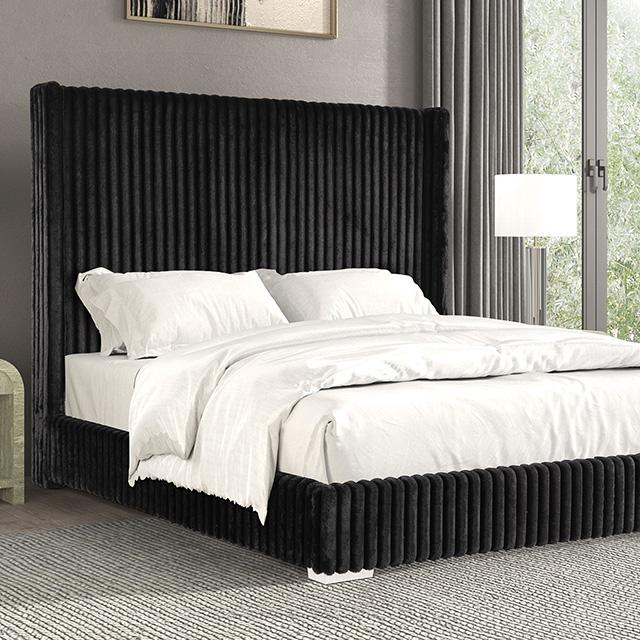 Cadwell Bed Black, Grey, Pink & White - Marjories Furniture (Las Vegas, NV)