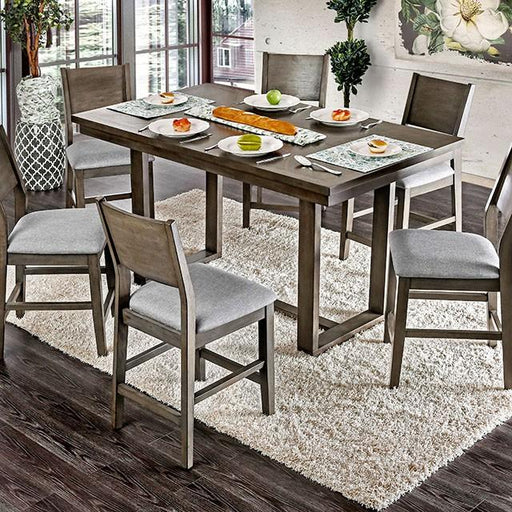 Anton 7 Pc Counter Ht Table Set - Marjories Furniture (Las Vegas, NV)