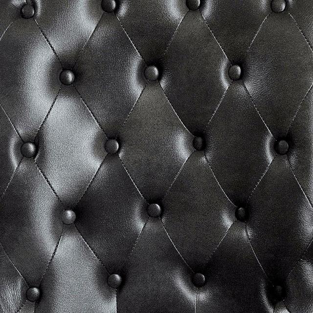 YELENA Gray/Black Height-Adjustable Arm Chair - Marjories Furniture (Las Vegas, NV)