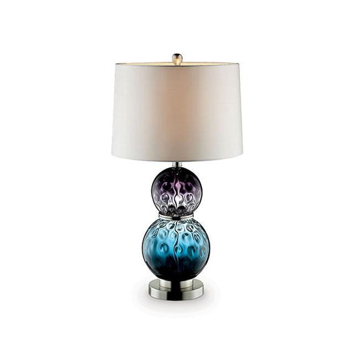Camila Purple/Blue 27.5"H Glass Table Lamp - Marjories Furniture (Las Vegas, NV)
