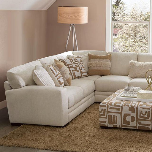 CARLETON Sectional, Ivory/Tan - Marjories Furniture (Las Vegas, NV)