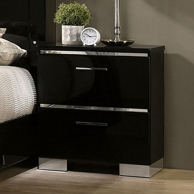 CARLIE Night Stand w/ USB Plug - Marjories Furniture (Las Vegas, NV)