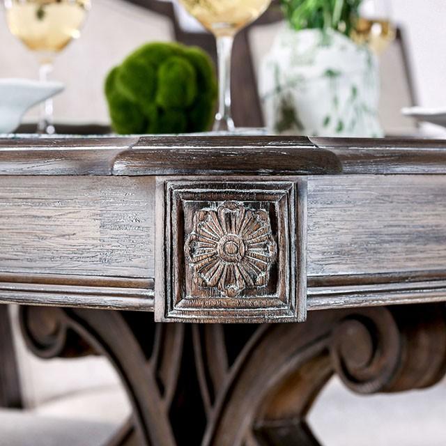 ARCADIA Rustic Natural Tone, Ivory Dining Table - Marjories Furniture (Las Vegas, NV)