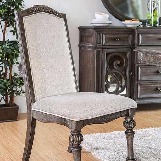 ARCADIA Rustic Natural Tone/ Ivory Side Chair (2/CTN) - Marjories Furniture (Las Vegas, NV)