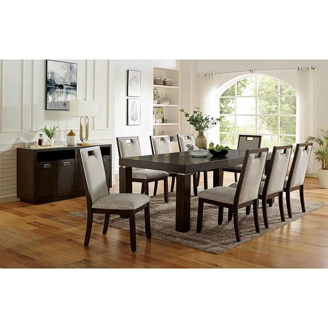 CATERINA Dining Table w/ 1 x 18" Leaf - Marjories Furniture (Las Vegas, NV)