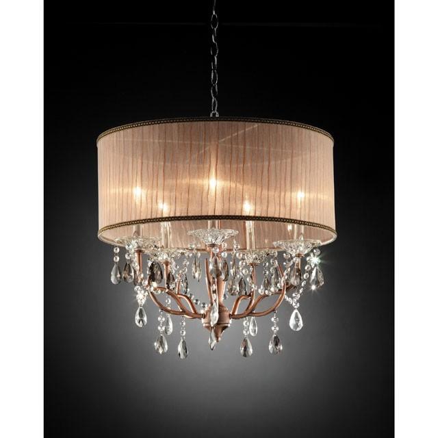 CECELIA Ceiling Lamp, Hanging Crystal - Marjories Furniture (Las Vegas, NV)