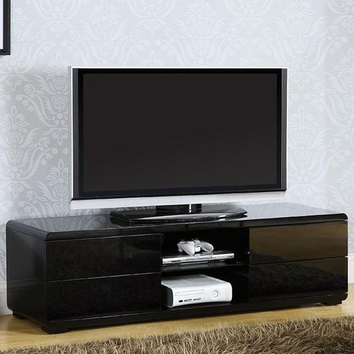 Cerro Black 59" TV Console, Black - Marjories Furniture (Las Vegas, NV)