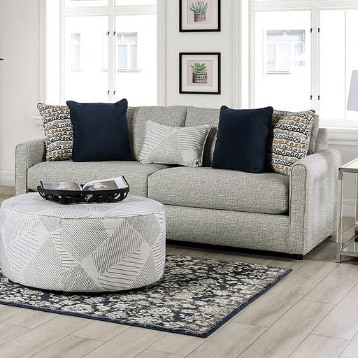 CHANCERY Sofa, Gray/Navy - Marjories Furniture (Las Vegas, NV)