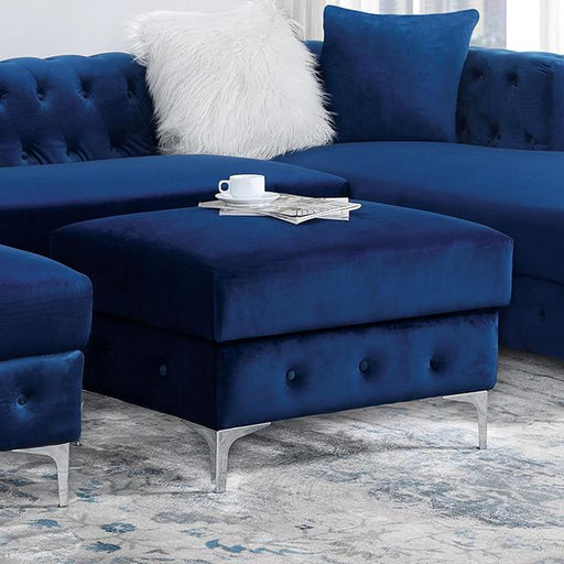CIABATTONI Ottoman, Navy - Marjories Furniture (Las Vegas, NV)
