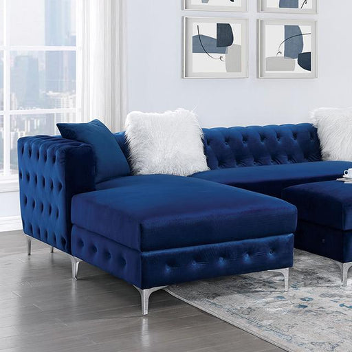 CIABATTONI Sectional, Navy - Marjories Furniture (Las Vegas, NV)