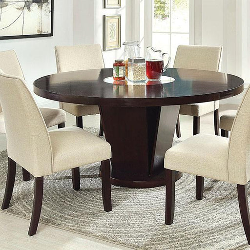 Cimma Espresso Round Dining Table - Marjories Furniture (Las Vegas, NV)
