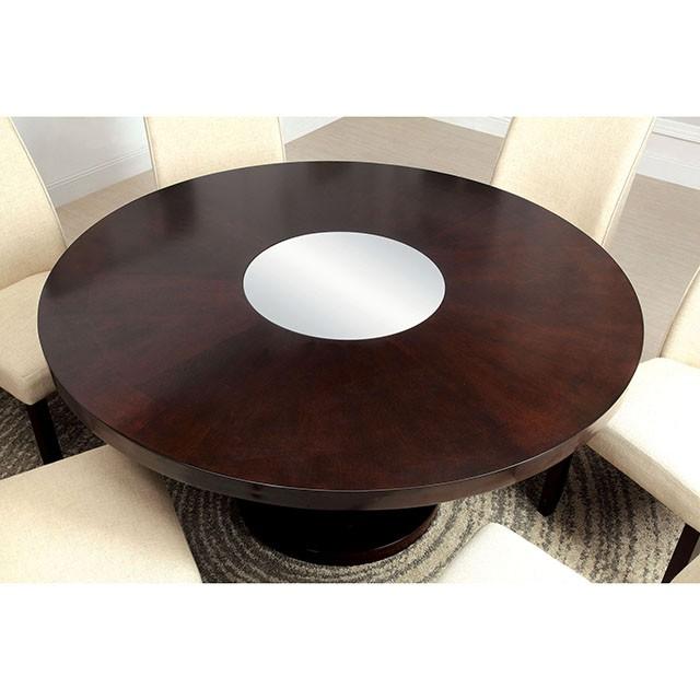Cimma Espresso Round Dining Table - Marjories Furniture (Las Vegas, NV)