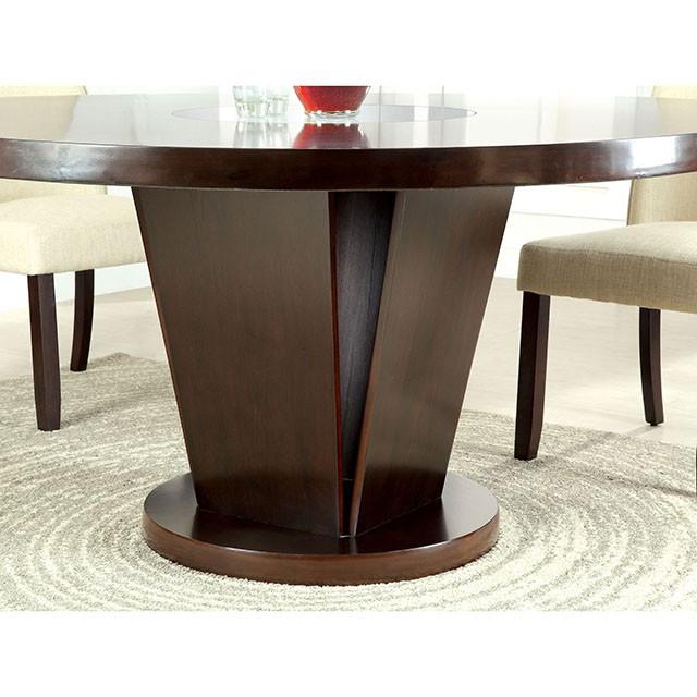 Cimma Espresso Round Dining Table - Marjories Furniture (Las Vegas, NV)