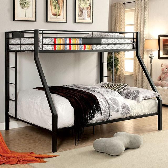 CLAREN Black Twin/Queen Bunk Bed - Marjories Furniture (Las Vegas, NV)