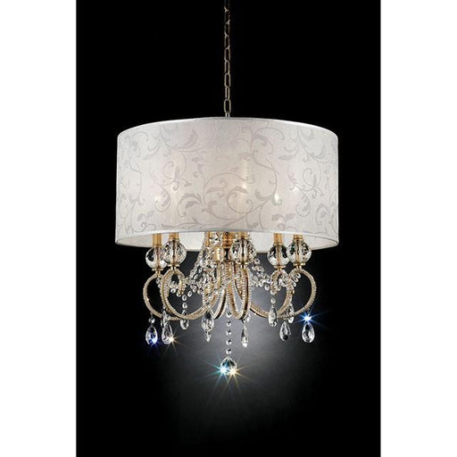 Deborah Gold 24.5"H Gold Ceiling Lamp - Marjories Furniture (Las Vegas, NV)