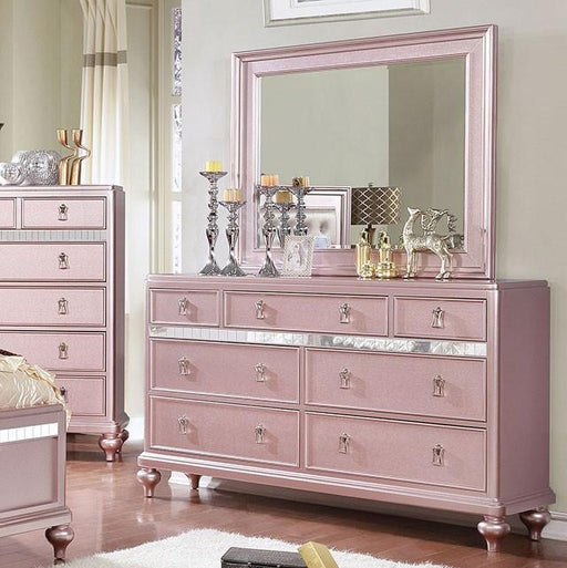 Ariston Rose Gold Dresser - Marjories Furniture (Las Vegas, NV)