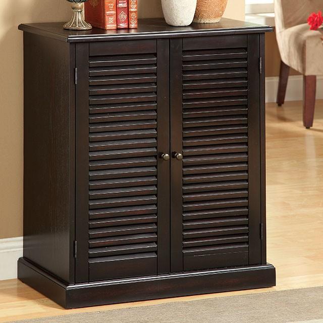 Della Espresso Shoe Cabinet - Marjories Furniture (Las Vegas, NV)