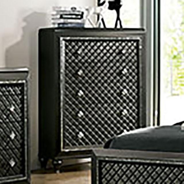 Demetria Metallic Gray Chest - Marjories Furniture (Las Vegas, NV)