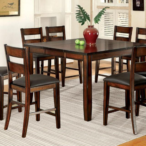 DICKINSON II Dark Cherry Counter Ht. Table w/ 18" Leaf - Marjories Furniture (Las Vegas, NV)