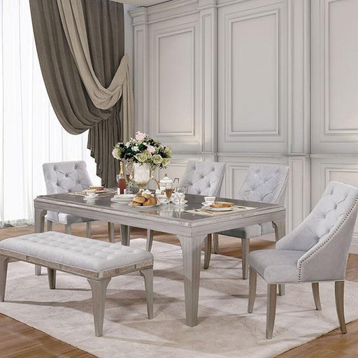 Diocles Dining Table Set with Bench - Marjories Furniture (Las Vegas, NV)
