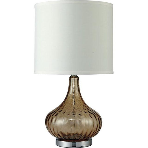 Donna Amber 15"H Glass Amber Table Lamp - Marjories Furniture (Las Vegas, NV)
