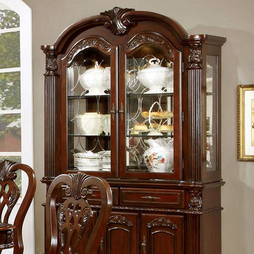 ELANA Brown Cherry Hutch & Buffet, Cherry - Marjories Furniture (Las Vegas, NV)
