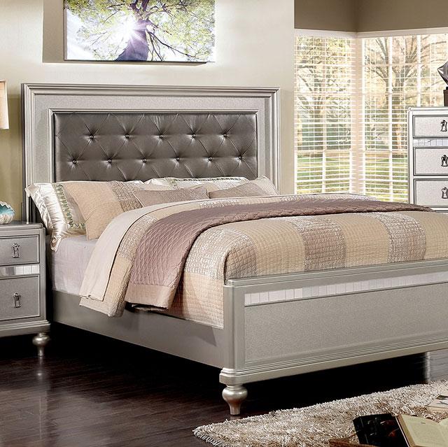 Avior Bed Silver - Marjories Furniture (Las Vegas, NV)