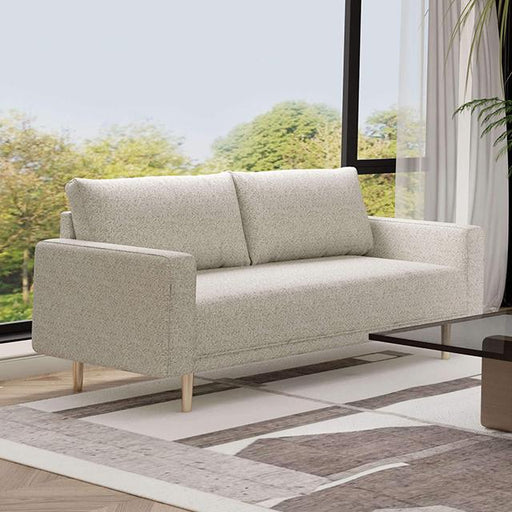 ELVERUM Loveseat, Off-White - Marjories Furniture (Las Vegas, NV)