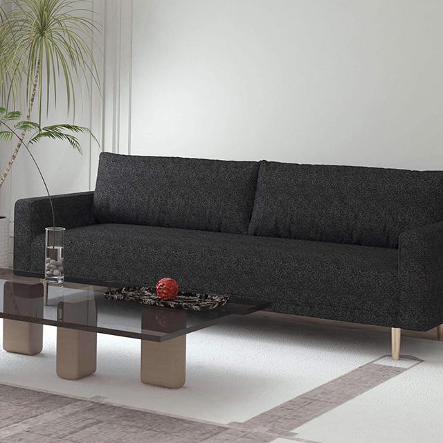 ELVERUM Sofa, Black - Marjories Furniture (Las Vegas, NV)