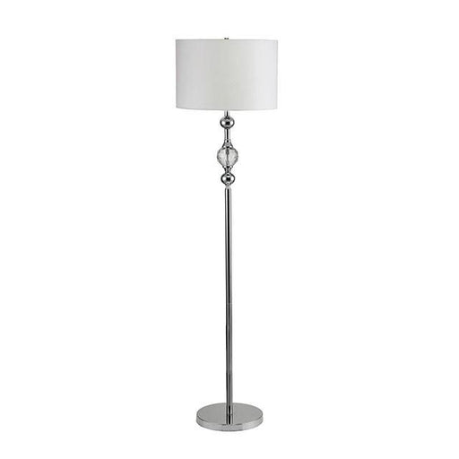 Emi White Floor Lamp - Marjories Furniture (Las Vegas, NV)