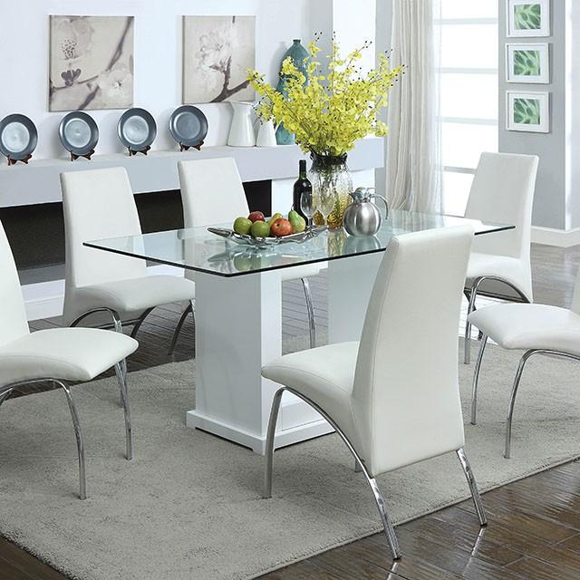 Eva 7 Pc Dining Table Set - Marjories Furniture (Las Vegas, NV)