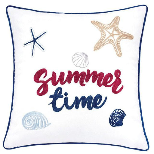 Emmie White 20" X 20" Pillow, Summer Time - Marjories Furniture (Las Vegas, NV)