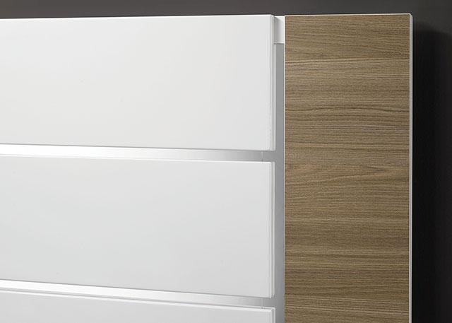 ERLANGEN Cal.King & E.King Bed, White/Natural - Marjories Furniture (Las Vegas, NV)