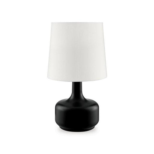 Farah Black 17"H Matte Black Table Lamp - Marjories Furniture (Las Vegas, NV)