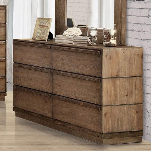 COIMBRA Rustic Natural Tone Dresser - Marjories Furniture (Las Vegas, NV)